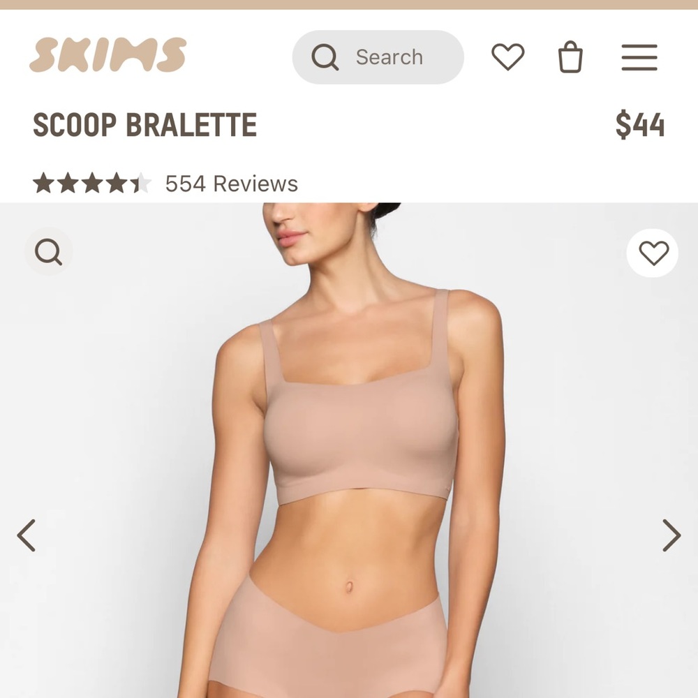 SKIMS scoop bralette